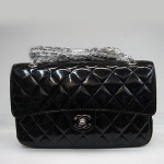 샤넬 클래식 페이던트 블랙/은장