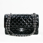 샤넬 클래식 페이던트 2.55 미듐 블랙/은장