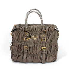 프라다 고프레 BN1336 올가죽 그레이