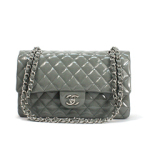 샤넬 클래식 페이던트 미듐 그레이/은장