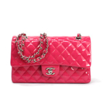 샤넬 클래식 페이던트 미듐 푸샤핑크/은장