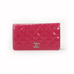 샤넬장지갑 페이던트 램스킨 신상 핫핑크