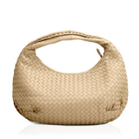 보테가 베네타  hobo lambskin - Beige