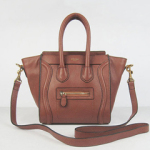 셀린느 러기지백 콤비 스몰 커피색