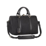 SC 스웨이드 카프 레더 백 블랙