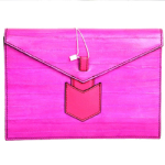 입생로랑 클러치 핑크