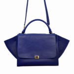 셀린느 2011 FW 트라페제 오션블루 램스킨