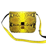 셀리느 클래식 박스백 도매뱀피 옐로우