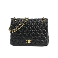 샤넬 파리 byzance 램스킨 숄더 블랙