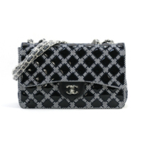 샤넬 11FW 넷페이던트 플랩백 네이비