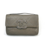 샤넬 2012ss 램스킨 핸들백 그레이