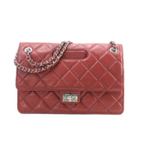 샤넬 12SS 신상 빈티지 핸들백 와인