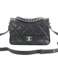 샤넬 12SS 램스킨 숄더백 미듐