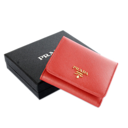 프라다 반지갑 1M0176-레드