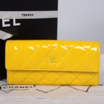 샤넬 페이던트지갑 옐로우
