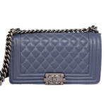 샤넬 램스킨 보이백 그레이