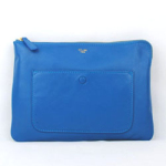 셀린느 단추 클러치백 블루