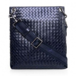 보테가 베네타 크로스 메신져백 네이비