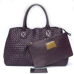 보테가 베네타 카바백 다크퍼플