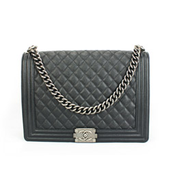 샤넬 캐비어 보이백 라지 블랙