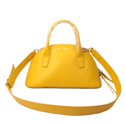 미우미우  볼링백 옐로우