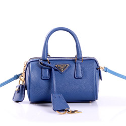 프라다 BL0841 스몰백 블루