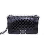 샤넬 보이백 페이튼 블랙 미듐 CL-0928