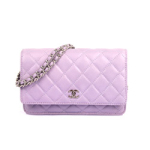 샤넬 램스킨 WOC 베이비퍼플