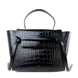 셀린느  belt bag 블랙 악어무늬