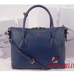 프라다 BL0890C 토트백 네이비