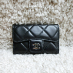 샤넬 램스킨 클래식 키홀더