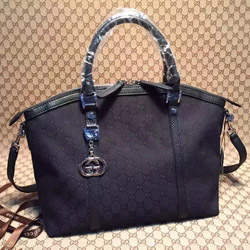 구찌 토트크로스백 올블랙 G341503