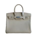 에르메스 벌킨 그레이/은장 35cm