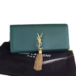 입생로랑 클러치 그린