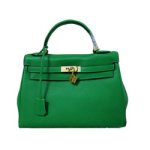 에르메스 켈리 32cm 그린/금장 오리지널 토고가죽