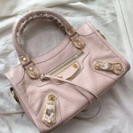 발렌시아가 골드엣지  미니시티 이태리 쉽스킨