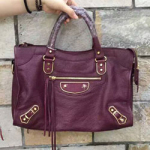 발렌시아가  발렌시아가 모터백 골드엣지 칼프스킨