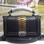 샤넬 16년 스네이크스킨 보이백