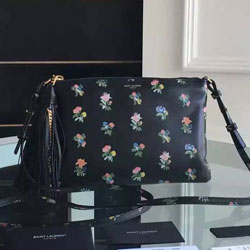 생로랑 플라워패턴 클러치백
