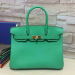 에르메스 오리지널 토고가죽 벌킨 그린/금장