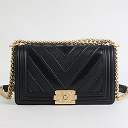샤넬 16년 보이백 미듐 블랙