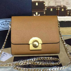 프라다 크로스백 1BH007 브라운