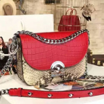 프라다 크로스백 1BD030 크로커 레드