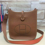 에르메스 에블린백 브라운 17cm