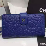 샤넬 플라워 장지갑 0571 블루