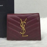 입생로랑 반지갑 2220 버건디