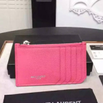 입생로랑 카드 지갑 핑크