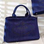 프라다 토드 숄더백 네이비