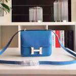 에르메스 오리지널 엡송가죽 크로스백 블루