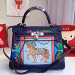 에르메스 오리지널 엡송가죽 켈리 28cm 네이비